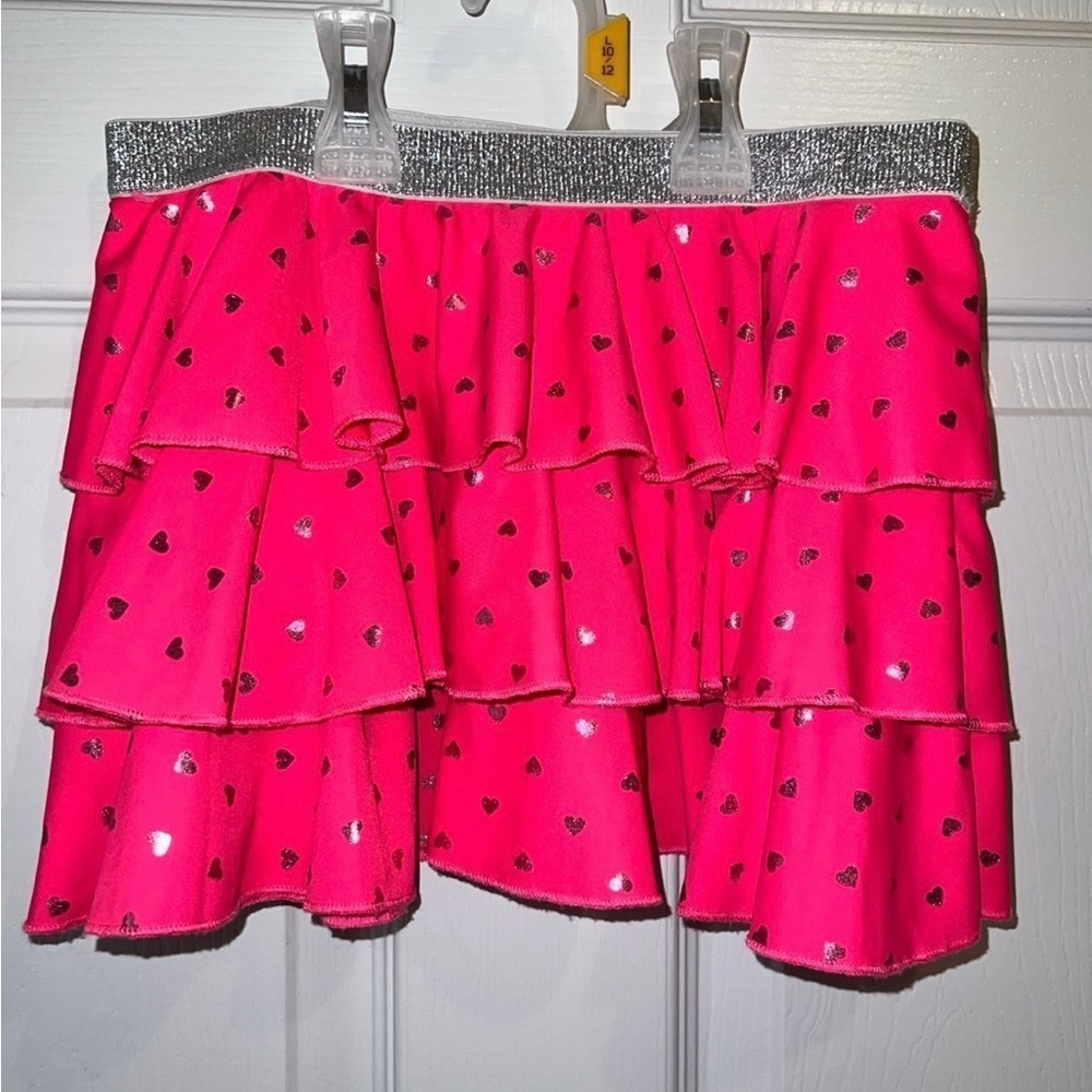 Girl’s 3-Tiered Heart Skirt sz 12